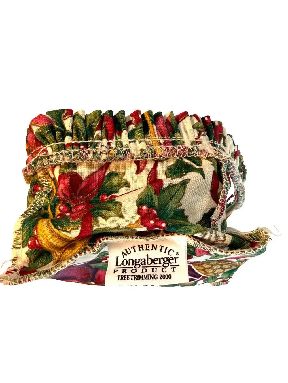 2000 Longaberger Tree Trimmng Holly Ribbon Liner